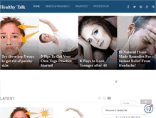 Tablet Screenshot of ahealthytalk.com